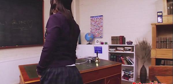  Babesalicious - Catholic Slut with Big Juggs Creampied during Detention